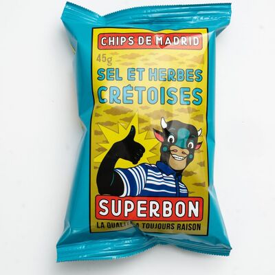 SUPERBON Chips Herbes Crétoises 45g