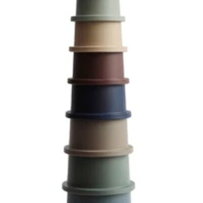 Mushie: Stacking cups toy - Forest / sku1131