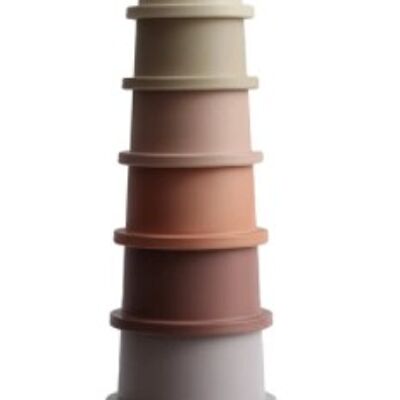 Mushie: Stacking cups toy - Petal / sku1132