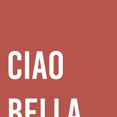 Postkarte Ciao Bella