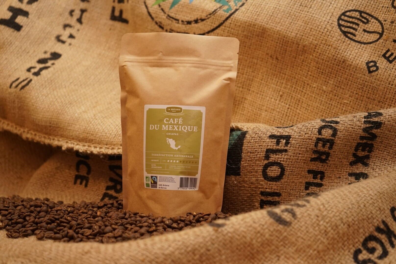 Caffè messicano biologico e del commercio equo e solidale
Grano