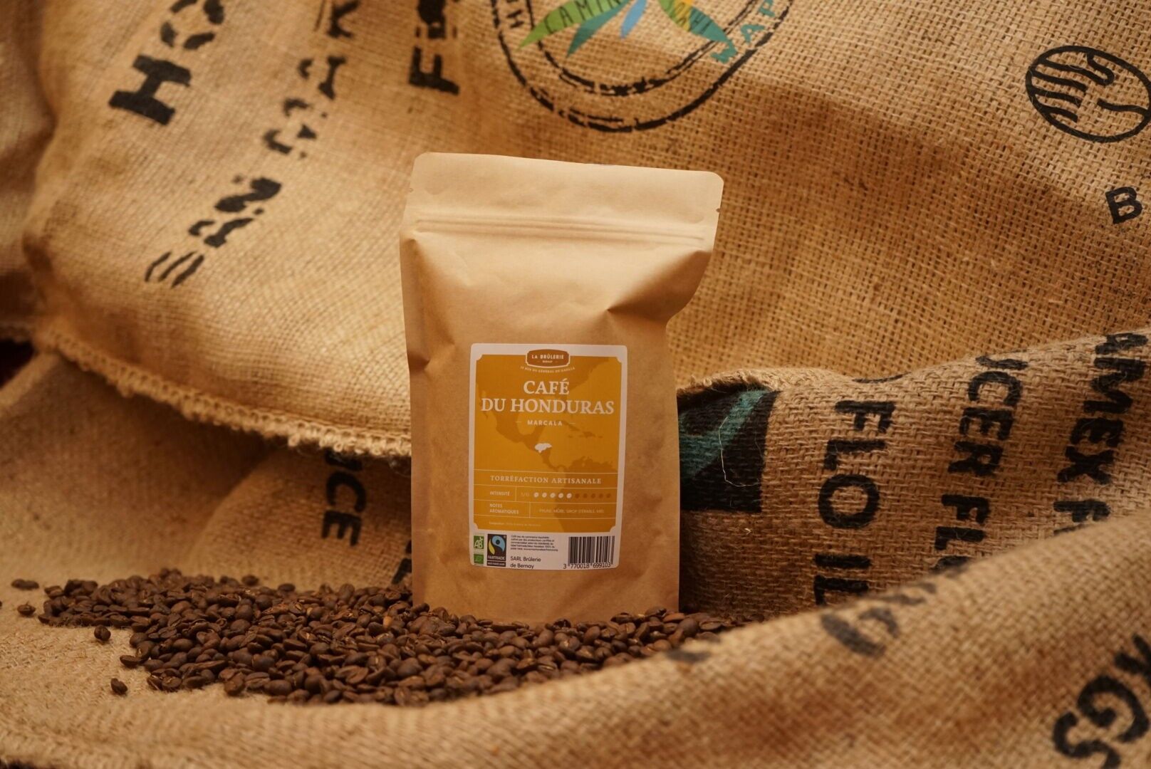 Caffè dell'Honduras biologico e del commercio equo e solidale
terra