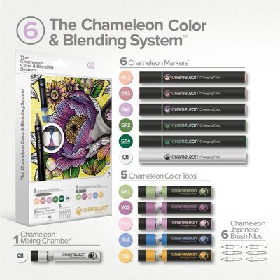 BLENDING SYSTEM #6 CHAMELEON PENS