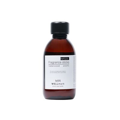 Recambio difusor en varillas madera de cedro 200ml