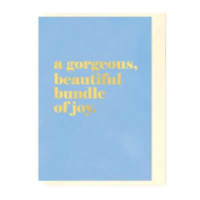 Greeting Card - Beautiful Bundle of Joy (BLUE)