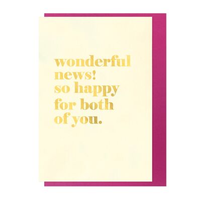 Greeting Card - Wonderful News