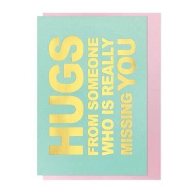 Greeting Card - Hugs from Someone