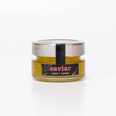 Caviar de aove con jamon