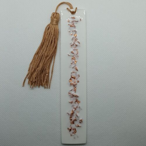 Bookmark from liquid glass