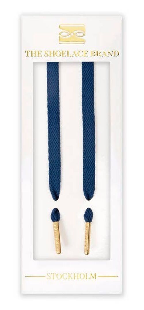 Navy Gold - Shoelaces