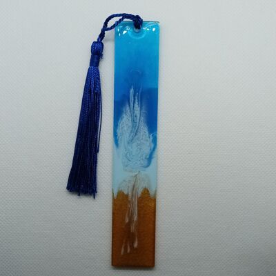 Bookmark from liquid glass