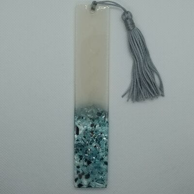 Bookmark from liquid glass