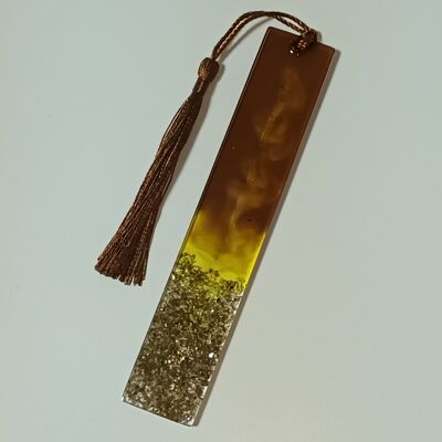 Bookmark from liquid glass