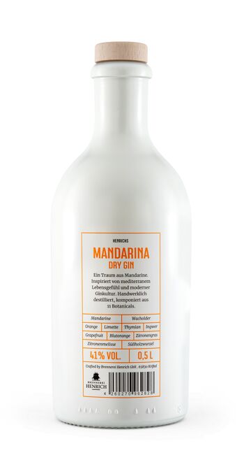Mandarina Dry Gin, 0,5 litres, 41% vol 2