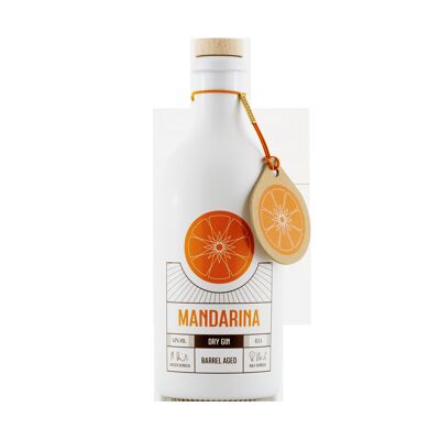 Mandarina Dry Gin Barril Añejo, 0,5 litros, 42% vol