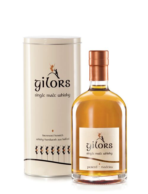 Gilors Single Malt Whisky Peated-Madaira, 0,5 Liter, 45,3% vol