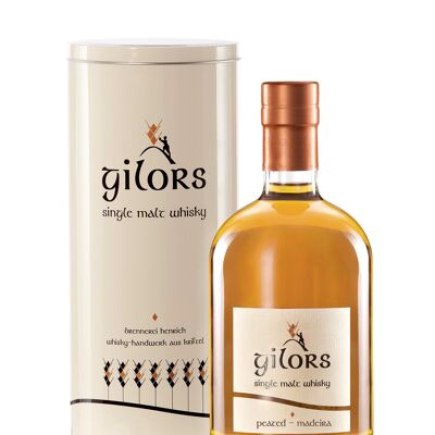 Gilors Single Malt Whiskey Peated-Madaira, 0.5 liters, 45.3% vol