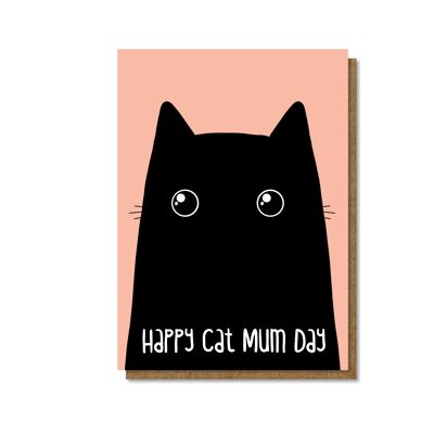 Día de la mamá del gato, tarjeta del día de la madre