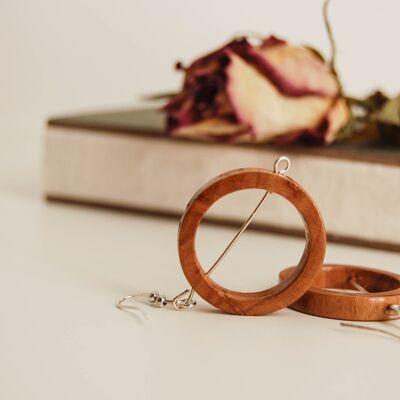 Boucles d'oreilles pendantes en bois_Simple_VariusDesign