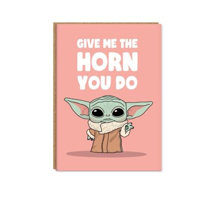 Yoda Horn, Valentine's Day Card