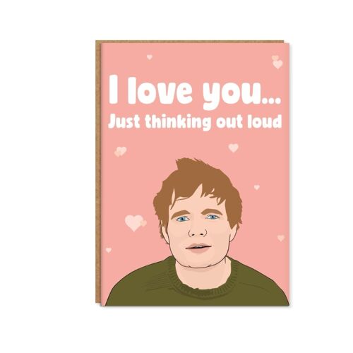 Ed Sheeran Love, Valentine's Day Card