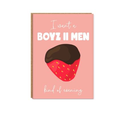 Boyz II Men Type de soirée, carte de Saint Valentin