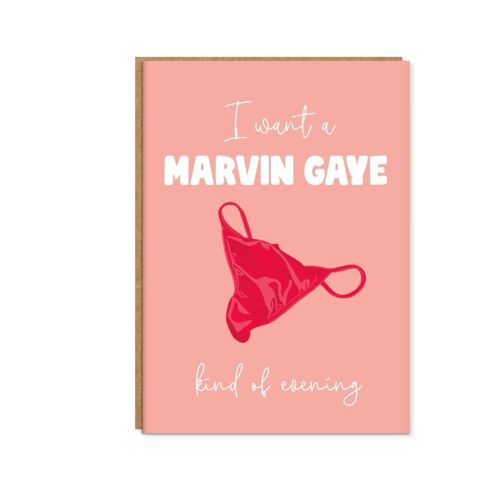 Marvin Gaye Kind Of Evening, Valentine's Day Card