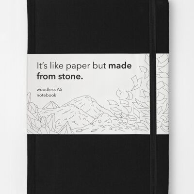 A5 Stone Paper Notebook - Black