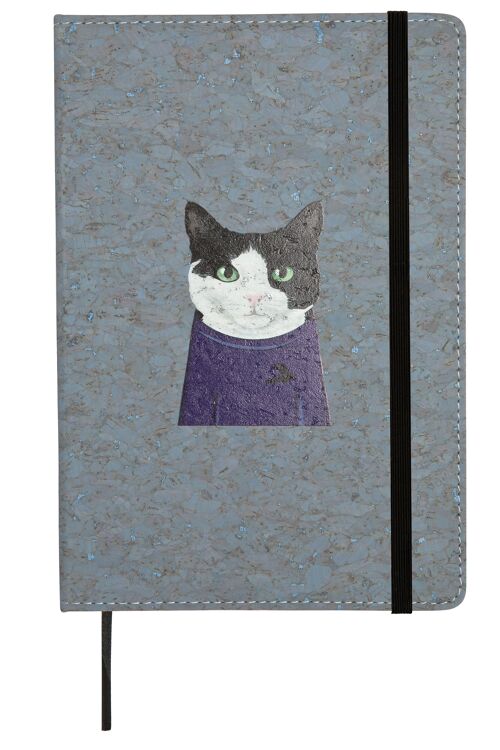 Serenity Freedom Cat Cork A5 Notebook