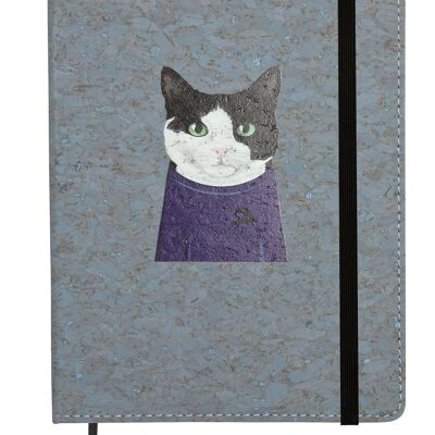 Notizbuch „Serenity Freedom Cat“ aus Kork im A5-Format