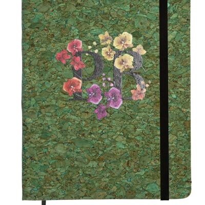 Orchid Bloom Floral Cork A5 Notebook