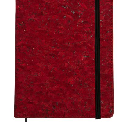 Notizbuch „Passion Red“ aus Kork im A5-Format