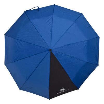 Blauer winddichter Regenschirm, tragbar