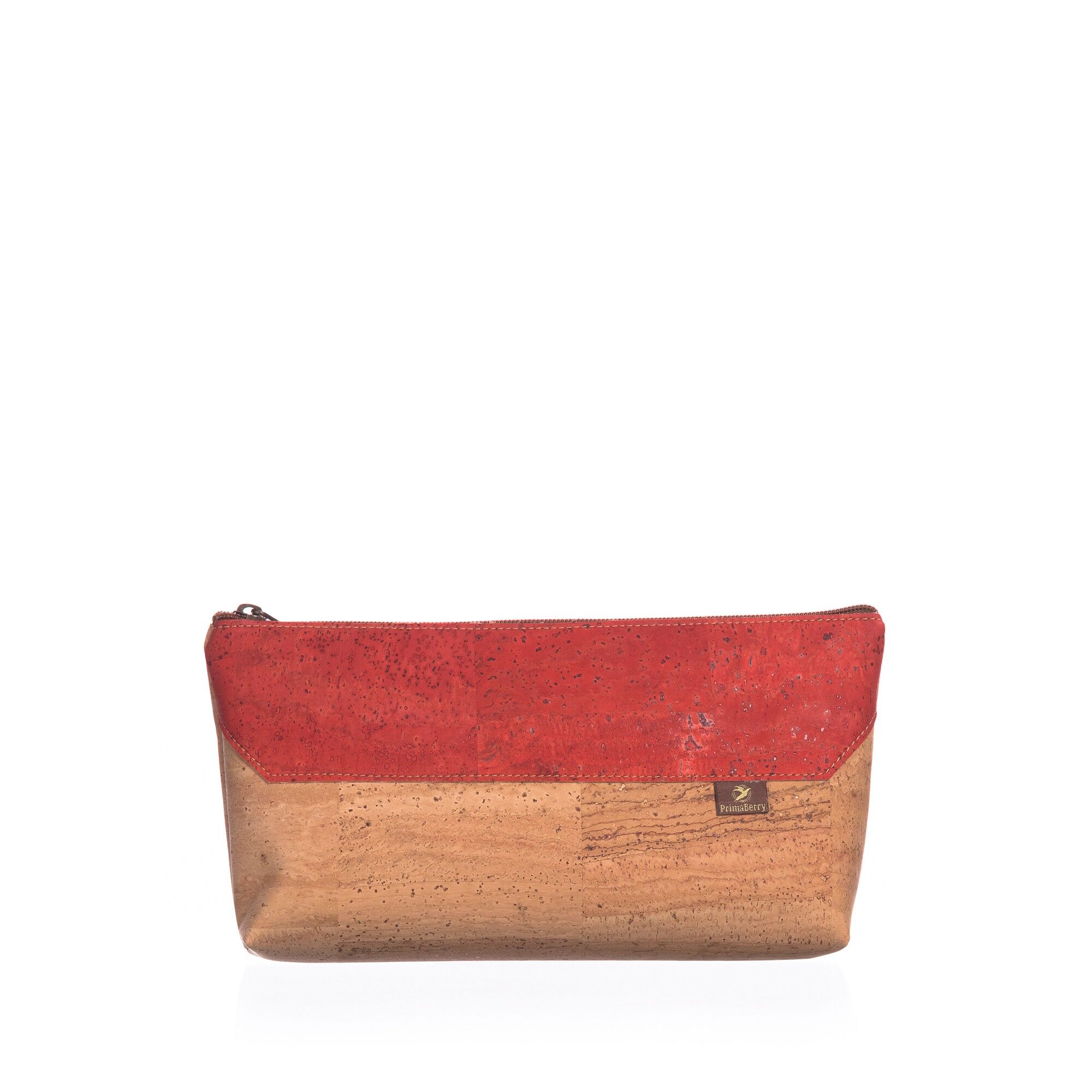 Recycled Leather Coin Purse - Red Japanese Wave | The British Craft House