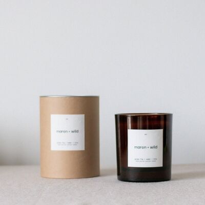 Green Fig / Lily / Cedar Large Candle