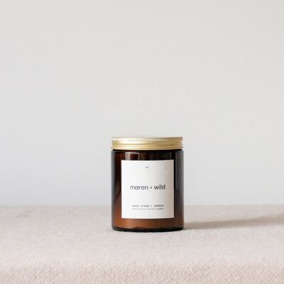 Sweet Orange / Jasmine Amber Jar Candle