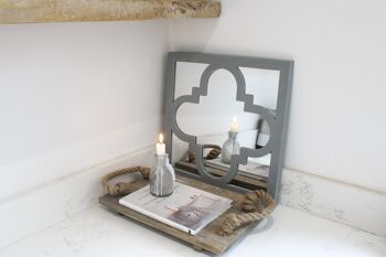 Grand miroir marocain gris 1 pc 1