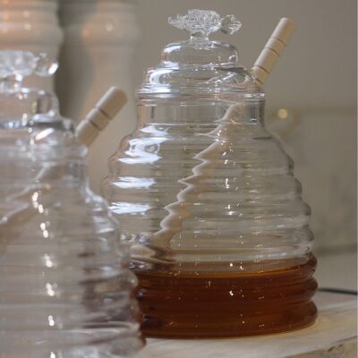 Barattolo di miele in vetro grande