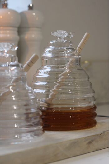 Pot de miel en verre grand 1