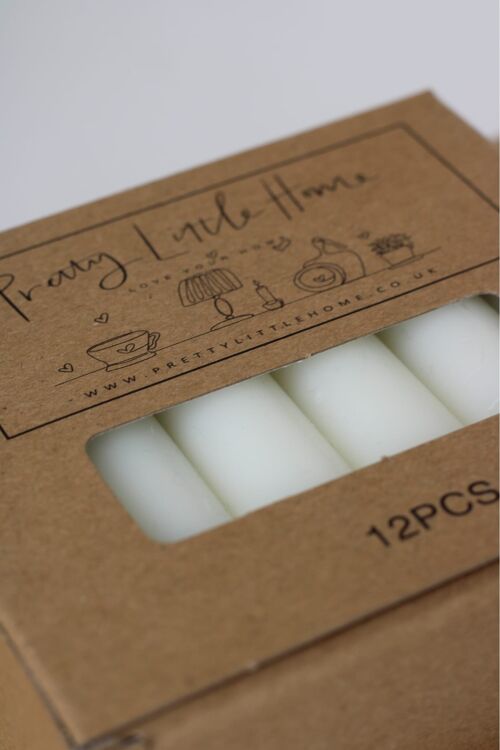 Refillable Pack 12 Candles - White -30 packs