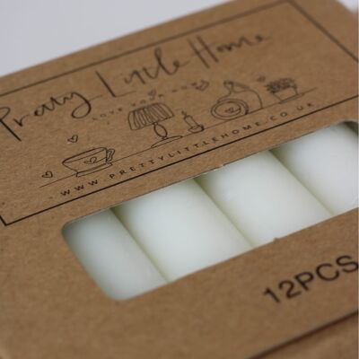 Refillable Pack 12 Candles - White -30 packs