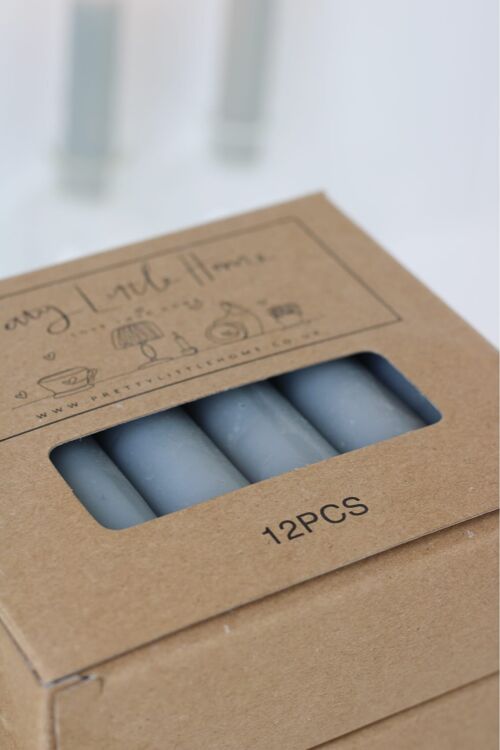 Refillable Pack 12 Candles - Grey -  30 packs