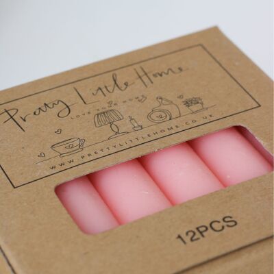 Refillable Pack 12 Candles - Pink - 30 packs