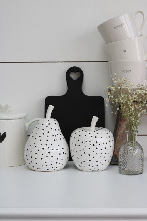 Large Dalmatian Style Apple &Pear Set