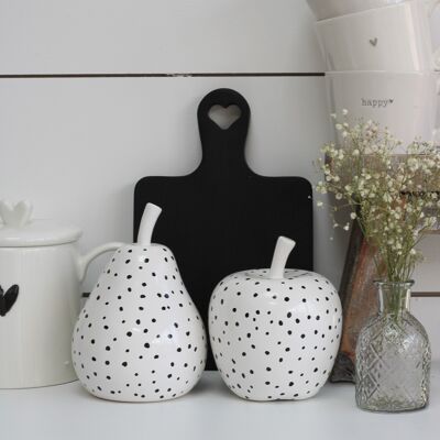 Large Dalmatian Style Apple &Pear Set