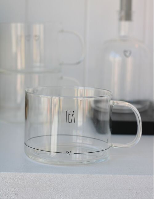 Black Tea Glass Mug
