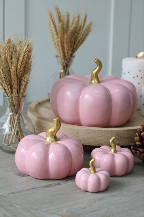 Ceramic Pumpkin Pink - Medium