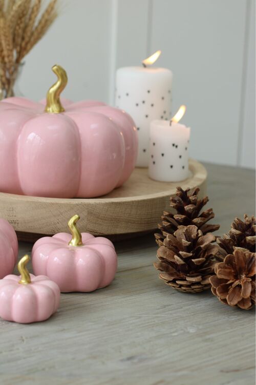 Ceramic Pumpkin Pink - Tiny