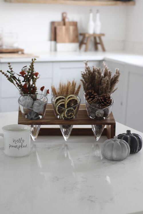Glass Heart Snacking Station - Natural