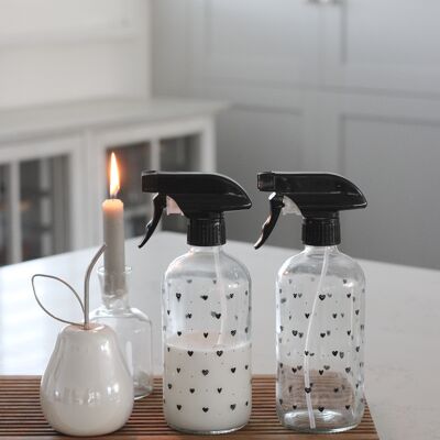 Clear Spray Bottle Set - Various Styles - Multi Hearts